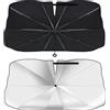 Anpumoony Parasole Auto Ombrello Parabrezza Interno, Manico Pieghevole，Copertura Completa, Protezione UV e Anti Calore, Parasole Pieghevole 145×85cm