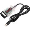 AMONIDA V2.3.8 ELS27 Adattatore Diagnostico OBD2, OBD2 Scanner Interfaccia USB Cavo Diagnostico per Auto Cavo Diagnostico USB Multilingue Scheda PCB PIC24HJ128GP Sostituzione FTDI