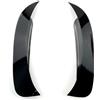 Generico Auto Paraurti Posteriore Lama Coltello Per Mercedes Classe GLA X156 GLA200 260 GLA45 Per AMG 2013-2018 ABS Nero Lucido/Fibra Carbonio Look Auto Spoiler Posteriori(Nero lucido)