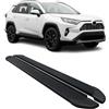 OMAC Pedane Laterali Sottoporta compatibile con Toyota RAV4 Hybrid 2019-2025 Alu Nero 2 Pz