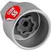 SW-Stahl 02384L-15 Adattatore 55 Lucchetto Cerchione per BMW e Mini | Chiave antifurto in acciaio cromo vanadio per smontaggio bulloni di sicurezza, profilo esagonale per modelli dal 2012