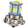 Ruiandsion 1pcs 10-80 V P26S LED Lampadina Super Bright 5050 9SMD Chipset 6000K White LED Lampadina per moto Faro