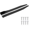 Klanata Minigonne Laterali Universali per Auto - Diffusore Alettone Labbro Splitter Nero Lucido 120 cm - Kit Carrozzeria 2 Pezzi