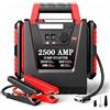 MyAnts Avviatore di Emergenza per Auto 2500A con Compressore 150 PSI, Avviatore Batteria Auto e Moto 12V (Motori Benzina/Diesel fino a 8.0L), Starter Auto Portatile, Jump Starter 20000mAh, LED 500LM