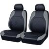 YNNBJX Coprisedili Auto per Citroen C3 Aircross 2017-2025, Protezione Sedili Anteriori Impermeabile Traspirante Interno,A/Grey