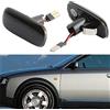 OZ-LAMPE Frecce Laterale a LED per Au-di A2 A3 8L A4 B5 A6 4B C5 A8 4D TT 8N, Indicatore di direzione a LED 2 Pezzi Nero Canbus