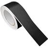 DecoMeister Pellicola Adesiva per Auto 5x50 cm - Pellicola Fibra di Carbonio Wrapping Termoformabile e AntiGraffio - Pellicola Protettiva UV per Auto, Moto - Interno ed Esterno - Carbon 3D Nero