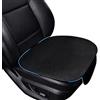 Galenecx Cuscino Sedile Auto Anteriore Universale, 50 x 50cm Coprisedile Antiscivolo Anteriore, Coprisedile Auto Anteriori Soft Confortevole, Facile da pulire, per Autos SUV e Camion(nero)