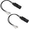 EMSea 2x Connettore Adattatore Per Clacson Compatibile Con BMW R1200RT R1250RT (2004+) Compatibile Con Denali SoundBomb Mini