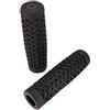 Billet Proof Designs VansWaffle - Manopole in gomma per moto - nero - vendute in coppia per barre da 7/8 - Made in USA