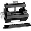 EaseSunny Dima per affilatura del legno per scalpelli e pialle - guida angolare regolabile con rullo largo per levigatura precisa - strumento in lega di alluminio da 0 a 6,4 cm (nero)