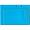 Risveglio Tappetino di saldatura in silicone resistente al calore antistatico Pad telefono orologio computer stazione di riparazione kit 34 x 23 cm blu