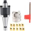 Rcniso Portapinza NT30-FMB22 con Fresa BAP400R e Inserti APMT1604 per Fresatura CNC di Precisione, Durevole Ed Elevata rigidità (NT30-FMB22+50 dischi coltelli+1604APMT grani)