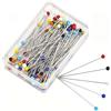 HstiaLving 600 spilli colorati con testa in ceramica, lunghezza 38 mm, 6 scatole di aghi da cucito colorati per cucito, accessori per tagliere, spille con testa per mappa del mondo per pinne, bacheca, forniture