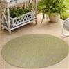 Carpetsale24 Tappeto da Esterno Impermeabile 160 cm Rotondo Verde - Tappeto Resistente alle Intemperie e Lavabile in Lavatrice - Tappeto per Terrazza, Balcone, Campeggio, Giardino