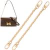UNICRAFTALE 2 catene di estensione per borse da 21 cm, dorate, estensori per borsa, catena di ricambio per borse e borse
