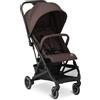 Deryan Easy2, Passeggino 0+ mesi-22 kg, Passeggino leggero con chiusura intelligente e compatta, Cappottina estensibile con trattamento antipioggia UV50+, regolabile, Poggiagambe, Cioccolato