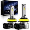 OVVOFPP Lampadina LED H11 36000 LM 220 W 6500 K luce bianca, nuova generazione 2025, replicazione, 1:1 fari alogeni, raffreddamento a doppio foro, plug and play, adattabile a auto e moto, 2 pezzi