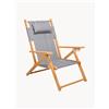 Business & Pleasure Sedia a sdraio da giardino in legno Tommy