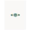 Otazu Bracciale rigido placcato in oro con cristalli Swarovski Oceana