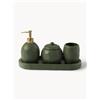 Westwing Collection Set di 4 accessori da bagno Olin - Verde