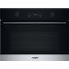 Whirlpool Forno a Microonde da Incasso Combinato Ventilato con Grill Capacità 52 Litri Potenza 950 Watt Larghezza 56 cm colore Nero/Acciaio Inox - WCW74HUSX