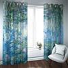 HOBBOY Ninfee Tende per finestre salici verdi tende oscuranti per camera da letto soggiorno Monet Floral Art Tende termiche isolate 2 pannelli 2xW132xL137cm