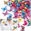 dsDAEDK 100 pezzi farfalle decorative con spille di sicurezza, spille colorate in PVC per vestiti, ufficio, decorazione da tavolo