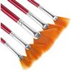 Abeillo Set di pennelli per pittura, Pennelli per artisti da 5 pezzi, pennelli a ventaglio in nylon, set di pennelli per pittura acrilica pennelli a ventaglio per acquerello per colori acrilici pittura a olio