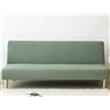 Generico Copridivano Letto Senza Braccioli - Fodera Elasticizzata Lavabile Antiscivolo per Divano Letto Pieghevole 2/3 Posti, Protezione Completa, 14 Colori Disponibili (Verde Pino, 150-190cm)