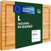 Blumtal Tagliere da Cucina Professionale - Tagliere Legno Grande - Scanalatura Anti-Gocciolamento - Tagliere in Legno Bamboo Antibatterico - 38x25cm - Piccolo