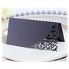 SYSUII Segnaposto per nome, 100 pezzi, in carta perlescente, per matrimonio, tavolo, compleanno, battesimo, comunione, banchetto, cena, feste, colore nero