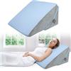 Babenest Cuscino a cuneo regolabile con memory foam, cuscino ergonomico per letto e divano, cuscino cervicale e testata, cuscino da lettura per dormire, giocare, guardare la TV (blu)