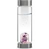 VitaJuwel ViA WELLNESS - Bottiglia d'Acqua delle Gemme con Ametista, Quarzo Rosa e Cristallo di Rocca