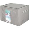 KASANOVA Scatola armadio doppia cerniera 50x40x30 cm grigia grigio