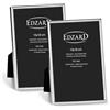 EDZARD Cornice Genua set da 2 (13x18 cm) placcata argento antiossidante | Cornice placcata argento per foto 13x18 cm, retro in velluto, 2 ganci ciascuna, portafoto