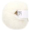 Pssopp Morbido mohair cashmere lana per maglieria filato leggero maglieria a mano filato fai da te scialle sciarpa uncinetto filo con un crochet(bianca)