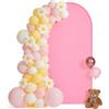 Alaoo Arco per Matrimonio Rosa Backdrop Arco, 180 * 80cm,Rosa | Arco di Nozze Doppio Lato Backdrop, Progettazione della Cupola, Adatto per Matrimoni,Feste, Cerimonie,Banchetti e Decorazioni