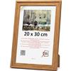 3-B Cornice portafoto Salo - marrone (rovere con venature ottiche del legno) - 20 x 30 cm - Cornice in legno, cornice portafoto con vetro acrilico