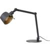 Lucande lampada da scrivania nero, oro, lume tavolo | luce scrivania E27, Moderno per Studio, Ufficio, Soggiorno