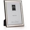 ARTÉ 10x15 Cornice per foto, Made in Italy, elegante placcata in argento, Silver Plated antiossidante, Fascia 1,5 cm, Bellissima cornice in Silver Plated con retro in legno mogano E134/10x15