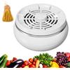 Knubbuf Vortex Fruit and Vegetable Washer, Wireless Fruit and Vegetable Washing Machine, 4 Smart Modes, Long Battery Life, Waterproof Food Purifier for Fruits, Vegetables, Meat (White)