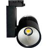 ONSSI Faretto da Binario LED 30W 3000lm Monofase Faretto LED da Soffitto Nero, illuminazione da Comecial (Neutro,4000k)