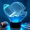 OraTrade Luci Notturna 3D Rugby, Luce Notturna del Pallone da Rugby, 7 Colori Cambiabili Touch, Decorazione per Camera Bambini, Regalo Giocattolo per Ragazzi