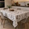Michele Biancheria Casa - Tovaglia Antimacchia Harmony Leaf - Tovaglia da Tavola Rettangolare, Idrorepellente e Lavabile in Lavatrice, Elegante per Cucina e Sala da Pranzo (Harmony Leaf, 6 persone)