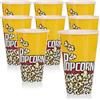 com-four® 8X Contenitori Popcorn - Sacchetti Pop-Corn - Contenitori Popcorn per Cinema a casa - Bicchieri da Cinema per Popcorn