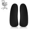 SINOLUXE Cuscinetti di ricambio per braccioli della sedia Herman Miller, modello Classic Aeron, colore nero, 1 paio