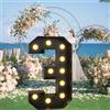 UEGFSIJRF Lettere giganti pretagliate in Schiuma Nera, Grandi Numeri Luminosi Alti 2,3 Piedi, Numeri Glitterati, Luce Notturna for bomboniere(Number 3)