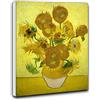 Niik Quadro + Telaio (BB) i girasoli di vincent van gogh 120 x 91 x 4 cm falso d'autore stampa su tela