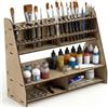 PROSCALE Organizer pennelli strumenti e vernici per modellismo miniature scaffale porta attrezzi tavolo e parete kit taglio laser belle arti hobby compatibile con Vallejo Citadel Army Painter AK